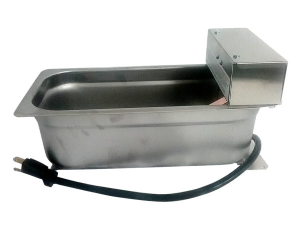 side view of evaporation pan