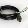 black 120 volt plug