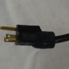 close up of 120 volt molded cord 108" long
