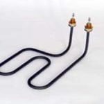 long shank double bend heating element for condensate evaporation pan