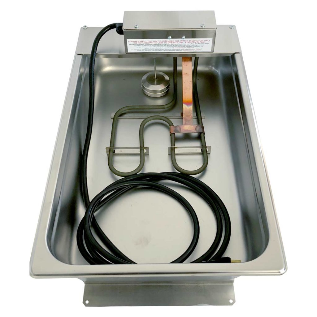 1500W/120V Full X 4" Deep Condensate Evaporation Pan